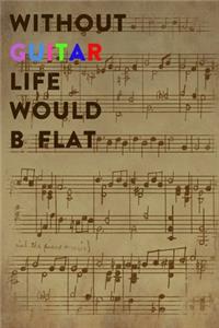 Without Guitar Life Would B Flat