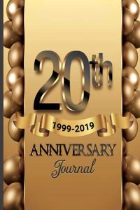 20th Anniversary Journal: Celebrating Our 20th Anniversary Guest Book / 20 Years Anniversary Gift For Him Her Couples Husband Wife Friends Family Business Boo / 6x9 Perfect B