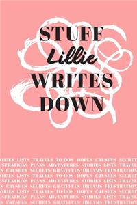 Stuff Lillie Writes Down