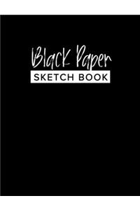 Black Paper Sketch Book - 8.5 x 11