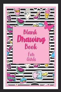 Blank Drawing Book for girls