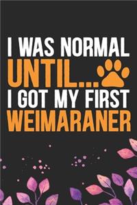 I Was Normal Until I Got My First Weimaraner