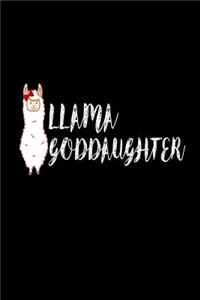 Llama Goddaughter: Best Goddaughter Ever Llama Gift Notebook