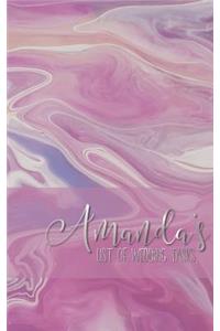 Amanda's List of Wedding Tasks