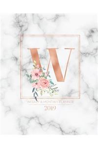 Weekly & Monthly Planner 2019