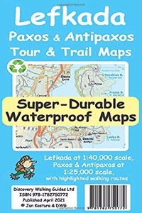 Lefkada, Paxos and Antipaxos Tour and Trail Maps