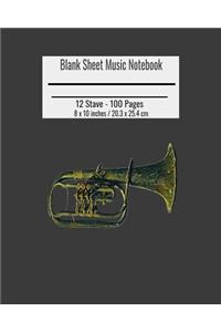 Blank Sheet Music Notebook