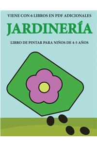 Libro de pintar para niños de 4-5 años (Jardinería)