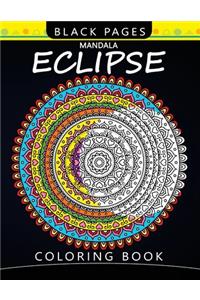 Mandala Eclipse Black Pages Coloring Book