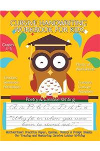Cursive Handwriting Workbook for Kids