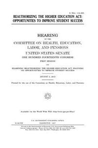 Reauthorizing the Higher Education Act