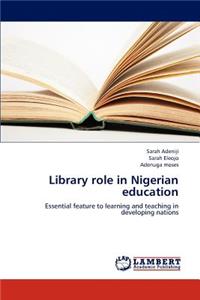 Library role in Nigerian education