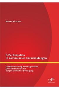 E-Partizipation in kommunalen Entscheidungen