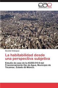 habitabilidad desde una perspectiva subjetiva