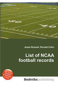 List of NCAA Football Records