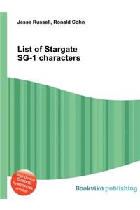 List of Stargate Sg-1 Characters