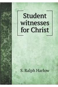 Student witnesses for Christ