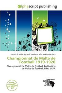 Championnat de Malte de Football 1919-1920