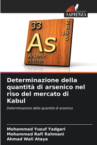 Determinazione della quantità di arsenico nel riso del mercato di Kabul
