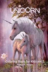 Unicorn Coloring Book for Kids vol.2
