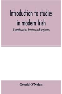 Introduction to studies in modern Irish