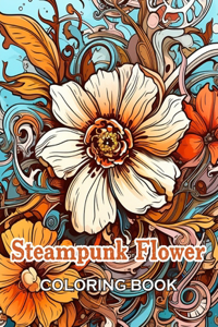 Steampunk Flower Coloring Book