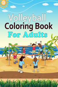 Volleyball Coloring Book For Adults