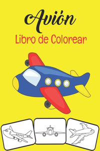 Avión Libro de colorear