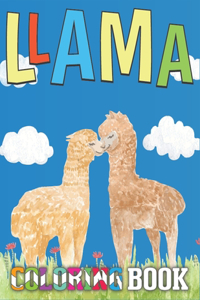Llama Coloring Book