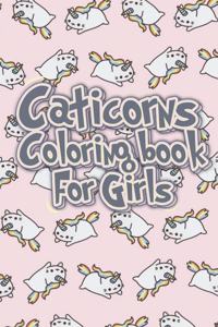 Caticorn Coloring Book For Girls