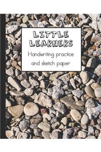 Little learners handwriting practice and sketch paper