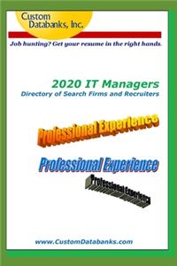2020 IT Managers Directory of Search Firms and Recruiters