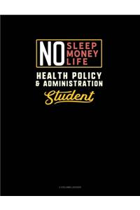 No Sleep. No Money. No Life. Health Policy & Administration Student