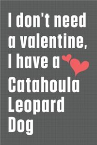 I don't need a valentine, I have a Catahoula Leopard Dog