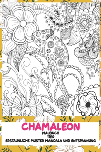 Malbuch - Erstaunliche Muster Mandala und Entspannung - Tier - Chamäleon