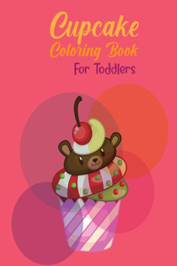 Cupcake coloring book for toddlers
