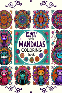 Cats with Mandalas Coloring Book