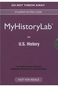 New Mylab History for U.S. History -- Valuepack Access Card