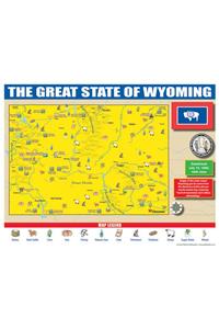 Wyoming State Map for Students - Pack of 30