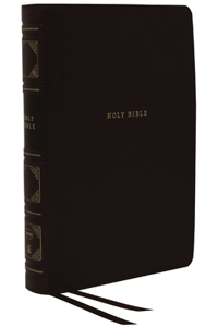 Nkjv, Reference Bible, Classic Verse-By-Verse, Center-Column, Leathersoft, Black, Indexed, Red Letter Edition, Comfort Print