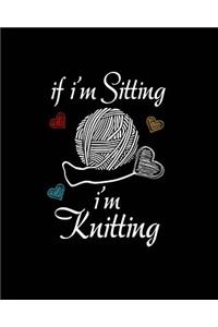 If I'm Sitting I'm Knitting