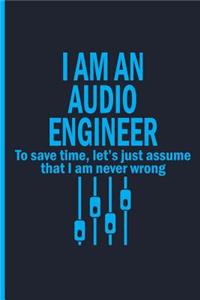 Audio Engineer Funny Notebook