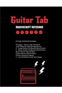 Guitar Tab Manuscript Notebook