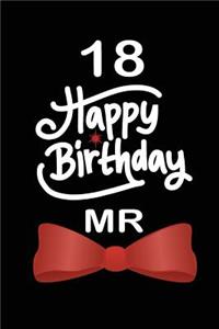 18 Happy birthday mr