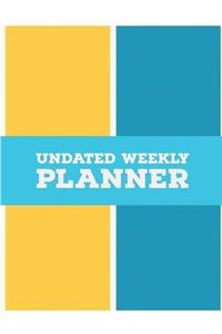 Undated Weekly Planner