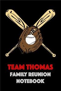 Team Thomas Family Reunion Notebook