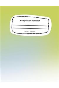 Composition Notebook 7.44 x 9.69, 18.90 x 24.61cm