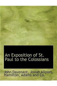 Exposition of St. Paul to the Colossians