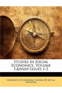 Studies in Social Economics, Volume 1, Issues 1-2