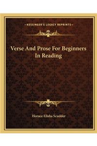 Verse and Prose for Beginners in Reading